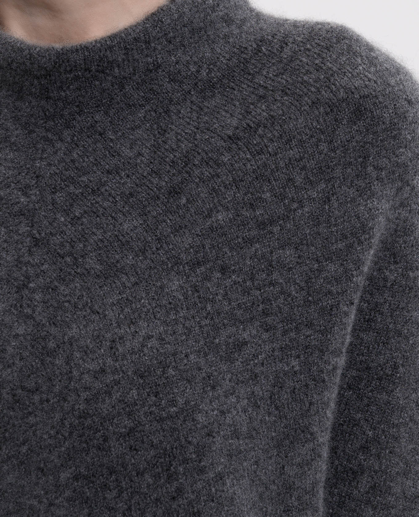 Gray cashmere and silk sweater BOBOUTIC 5