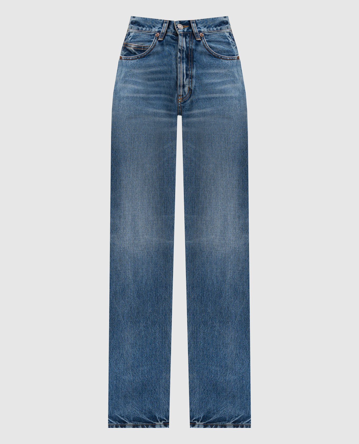 

Blue jeans with a worn effect Saint Laurent