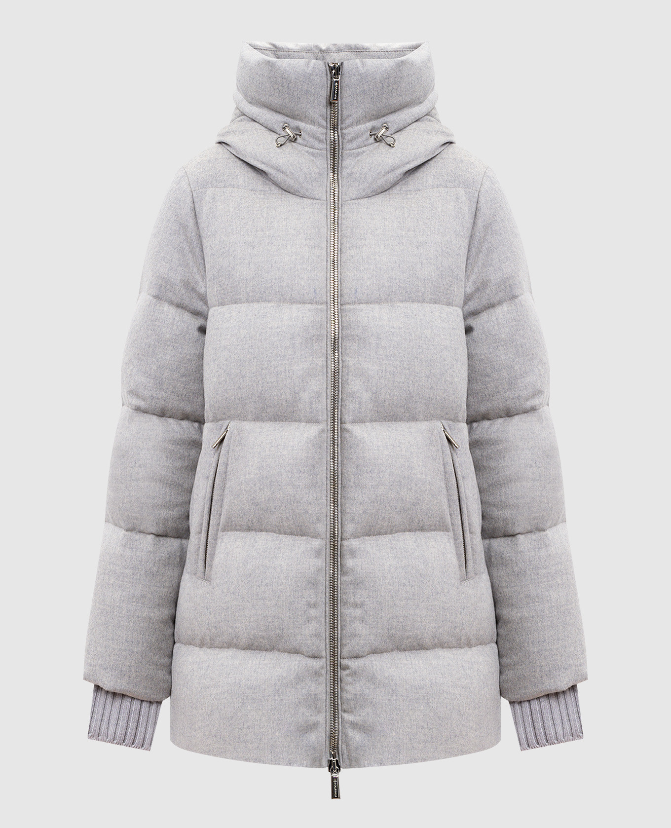 

CARINZIA gray down jacket made of wool and cashmere MooRER, Grey