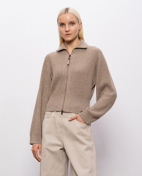 Brunello Cucinelli Brown cashmere cardigan M1E224716P