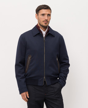 ISAIA Blue wool jacket SX732494370