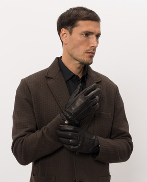 Dolce&Gabbana Black leather gloves BG0189A0844