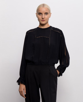 Twinset Black lace blouse 262TP2346