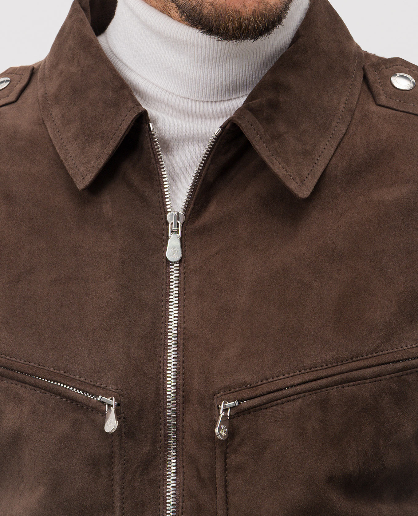 

Brown combination jacket Brunello Cucinelli