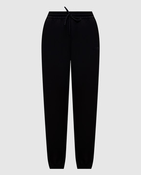 Mackage Nev black joggers with textured logo NEVR