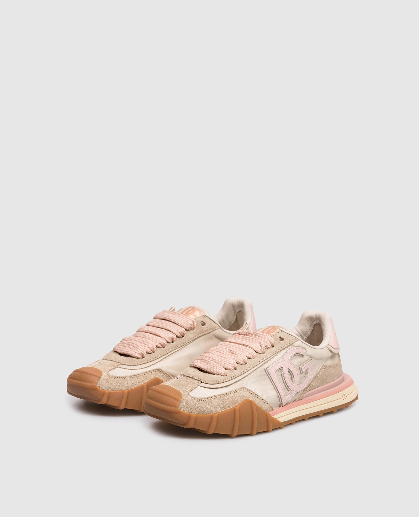 

Beige DG Athletic combination sneakers Dolce&Gabbana