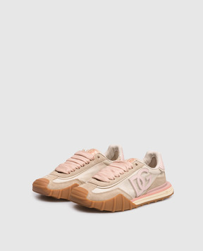 Dolce&Gabbana Beige DG Athletic combination sneakers CK2384AZ681