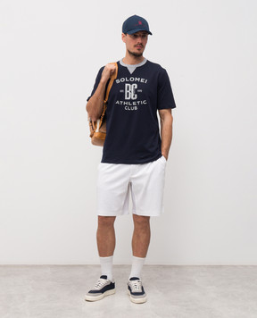 Brunello Cucinelli Blue T-shirt with print M0B131001G