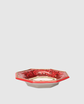 Fitz&Floyd Ceramic red snack plate 24013