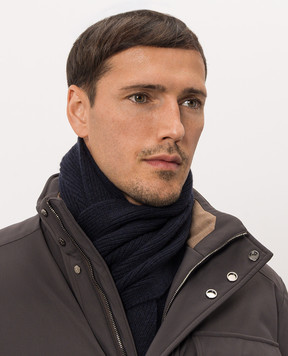 Cashmere&Whiskey Blue cashmere scarf AU1901305341MI