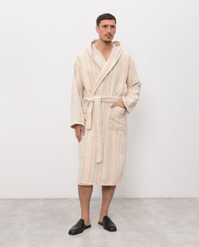 Missoni Home Beige terry bathrobe Harmony with pattern 1D3AC99705