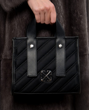 Off-White Black bag with textured emblem OWWNA13F26FB01