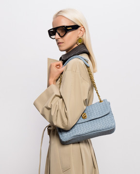 Bottega Veneta Madison blue leather bag 876648V6JG0
