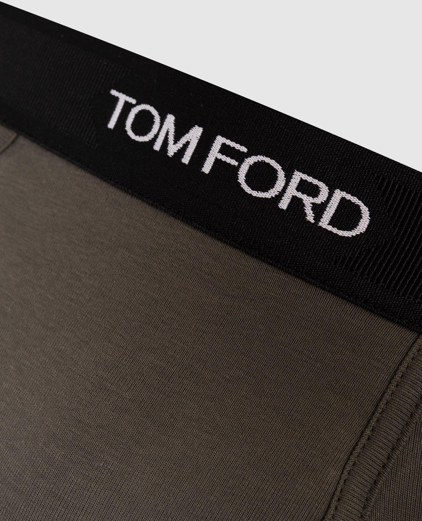 Khaki logo boxer briefs Tom Ford 3