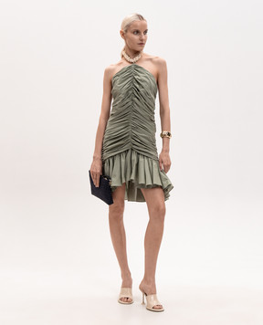 Balmain Green dress with drapery GF0R3385CG68