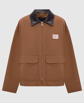 Max Mara Weekend Brown FRECCIA jacket with branded patch WKDFRECCIA
