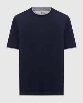 Brunello Cucinelli Blue T-shirt M0B137427
