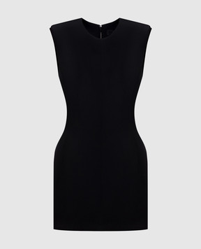 Thierry Mugler Black wool mini dress COM1RO18041020