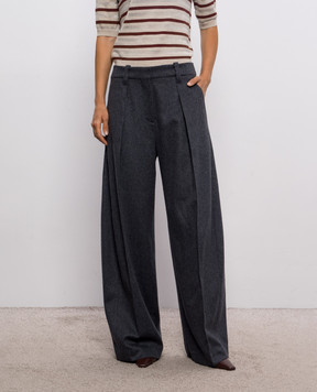 Brunello Cucinelli Gray wool pants MP549P9307