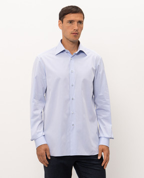 Stefano Ricci Blue cotton shirt MC003678R122C