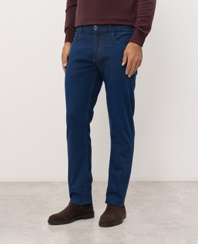 Cashmere&Whiskey Blue jeans with logo patch 1844871