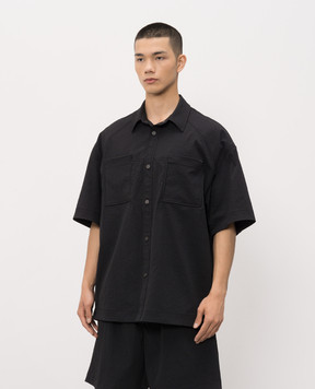 Juun.j Black short-sleeved shirt JC6465P535
