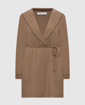 Max Mara Brown LASER wool cardigan MXMLASER