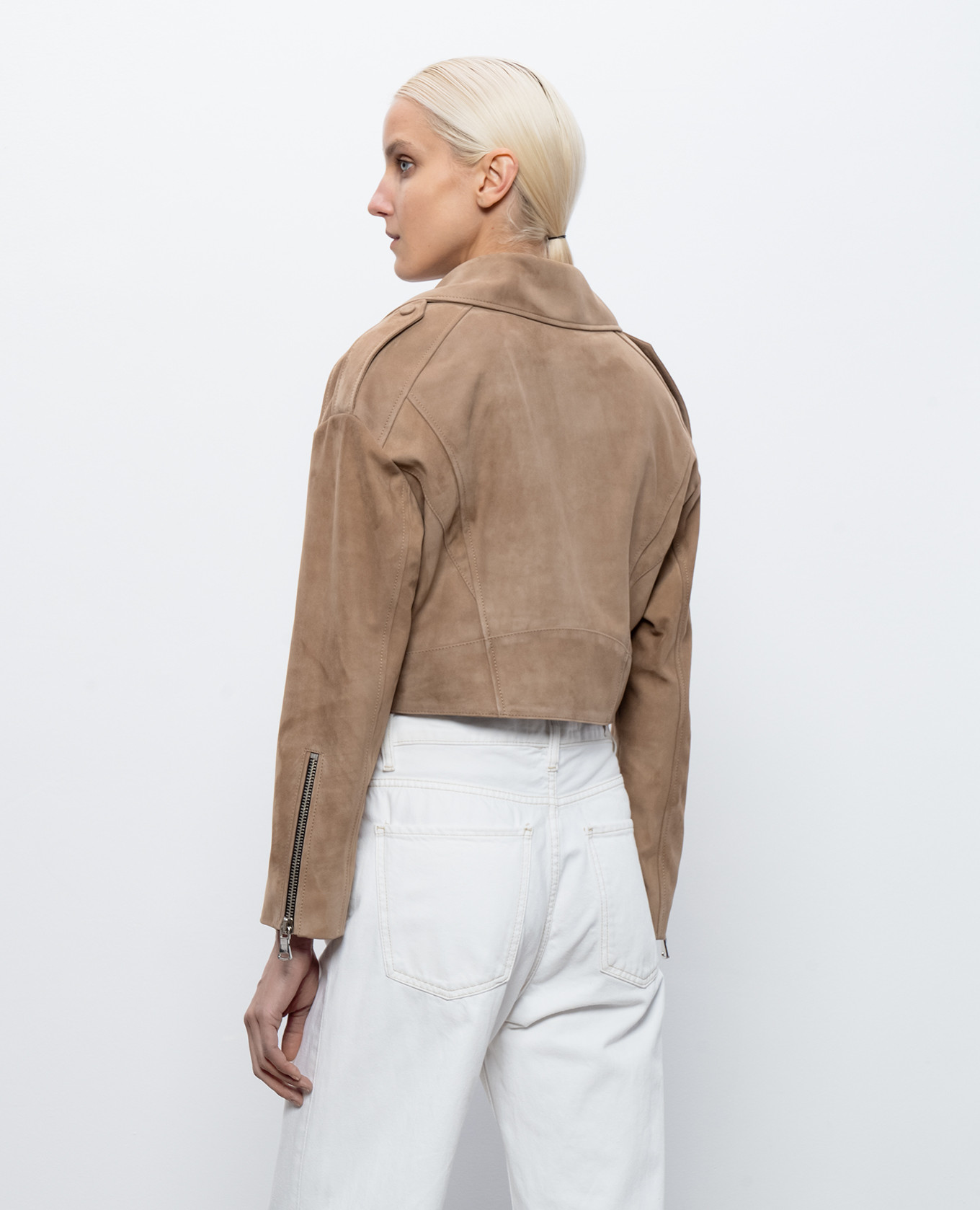 Brown suede leather jacket Babe Pay Pls 4