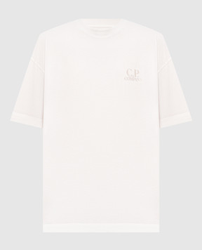 C.P. Company White T-shirt with logo print MTS135A005100W