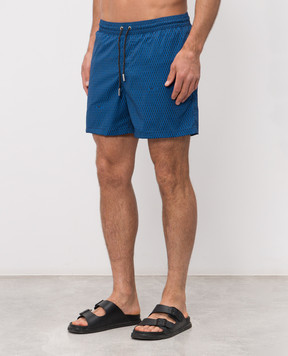MooRER Blue PORTOFINO printed swim shorts PORTOFINOSPI