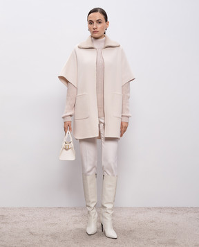 Peserico Beige alpaca wool sweater S99141F0509087