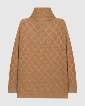 Max Mara Brown BAMBOLA sweater made of wool and cashmere MXMBAMBOLA