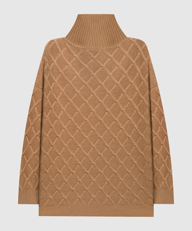 Brown BAMBOLA sweater made of wool and cashmere