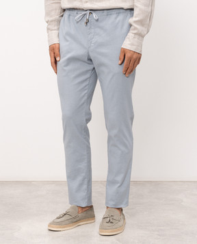 Florentino Blue linen pants 126575613724