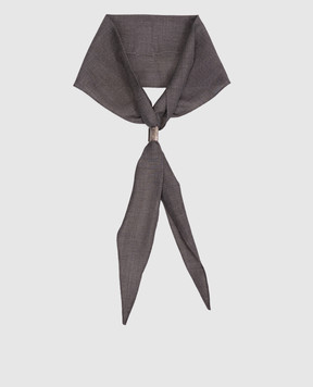 Brunello Cucinelli Gray wool tie MD920VH899