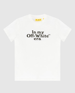 Off-White Children's white T-shirt with print 44BAA002S26J007