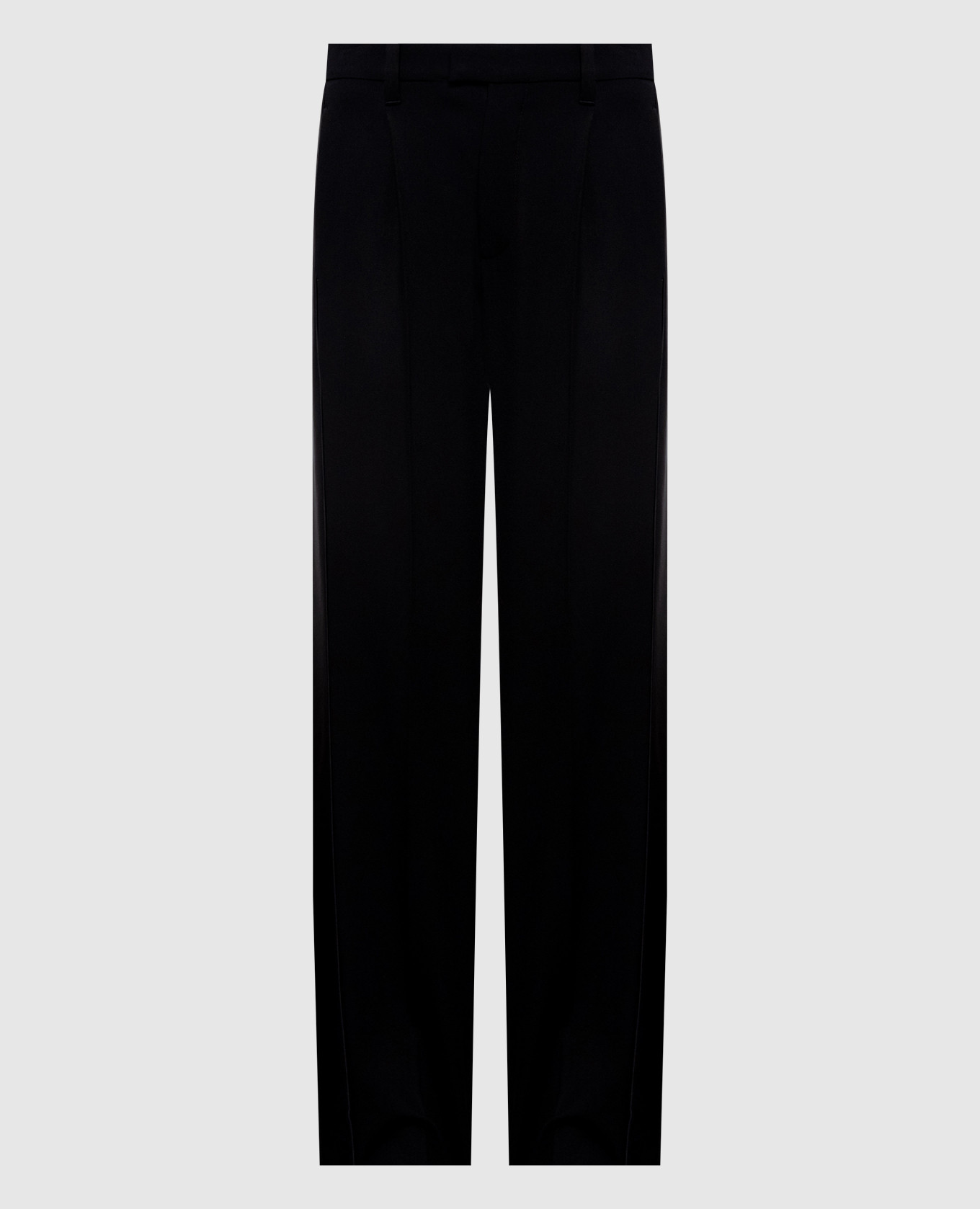Black wool pants