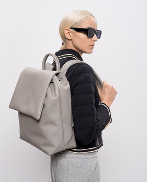 Marsell Patta gray leather backpack MB0430P010