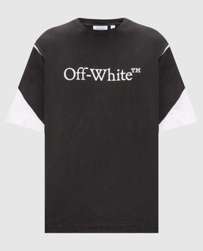 Off-White T-shirt with logo print 44MAA120F26J01D