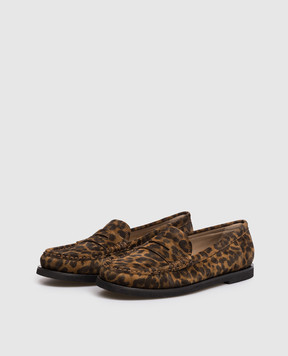 Gianvito Rossi Vernon brown suede loafers G2539210GOM