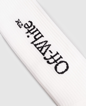 Off-White White socks with logo OMRA08JC99KNI001