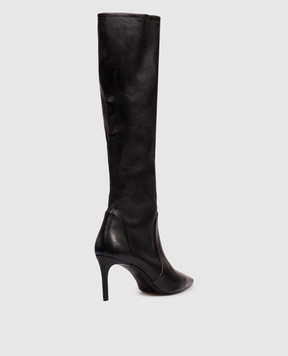Stuart Weitzman STUART POWER black leather boots SK313