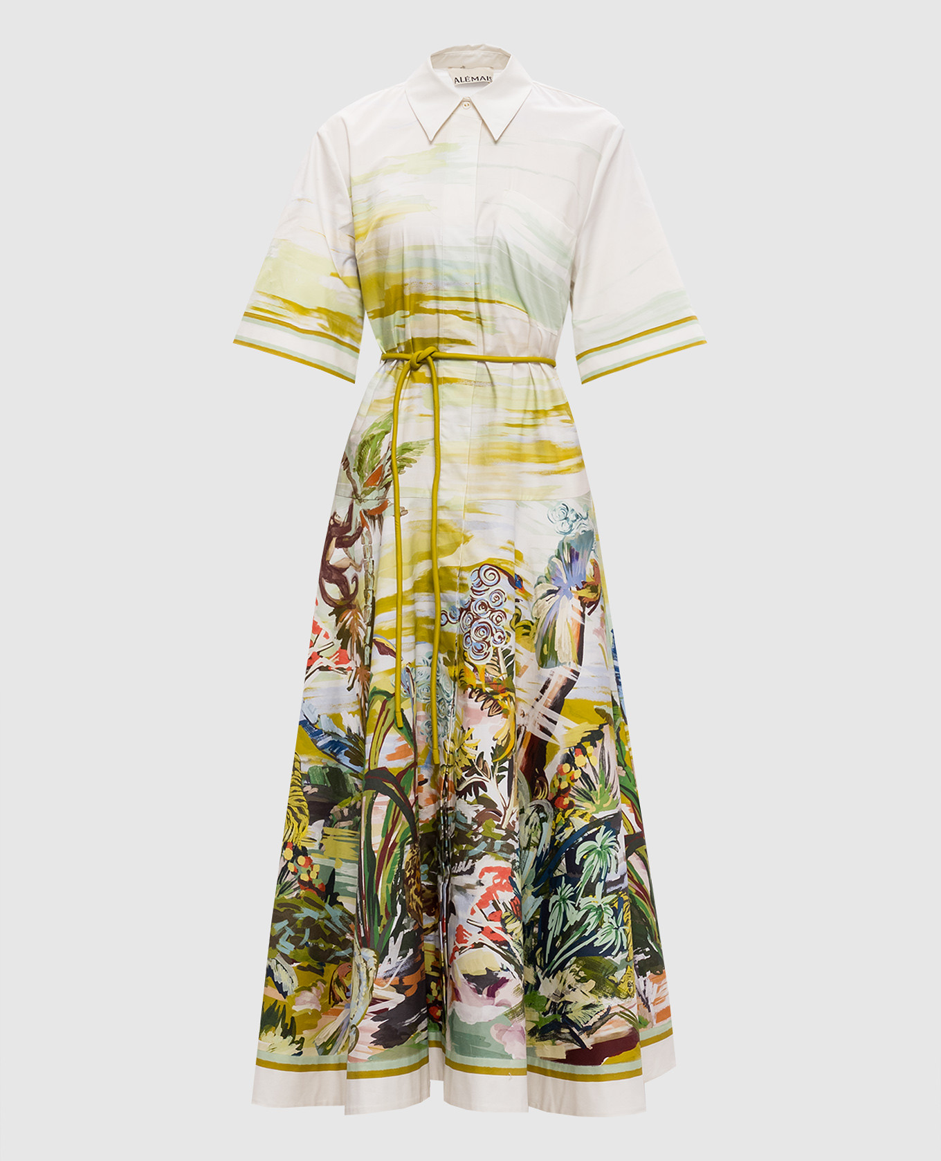

Beige Jungle Boogie shirt dress Alemais, Light blue