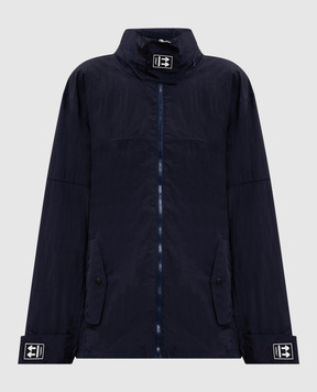 Off-White Blue windbreaker with logo 2VL017F25FAB001