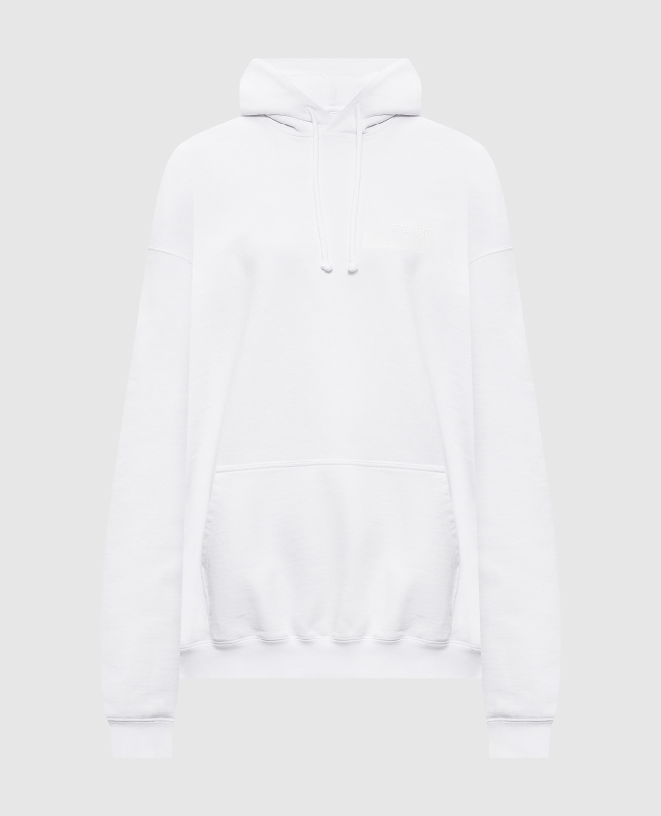 

White hoodie with logo print Vetements