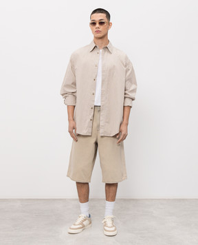 AGOLDE Beige denim Bermuda shorts Fusion Skater A7151141