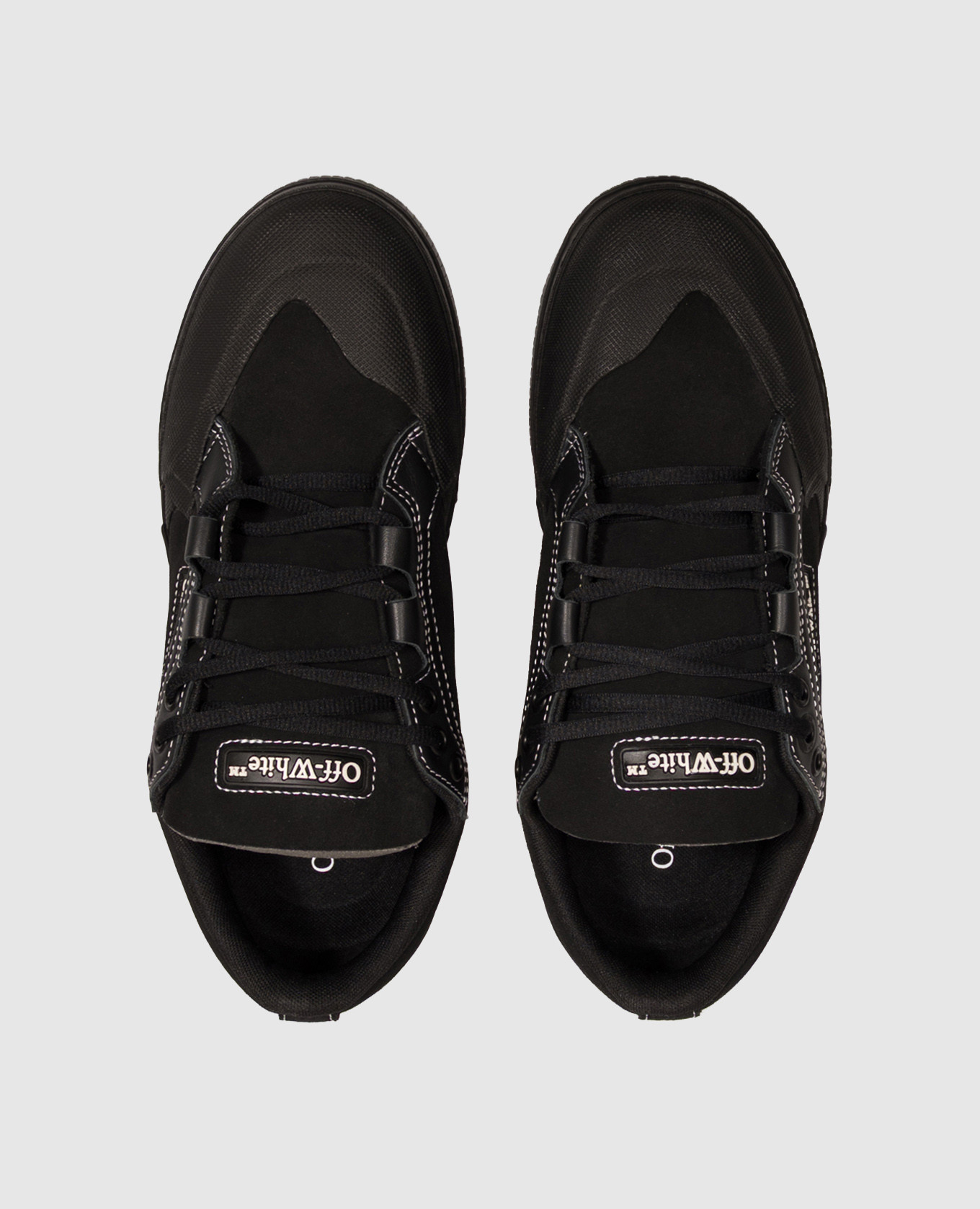 Black suede Vulcanized sneakers Off-White 4