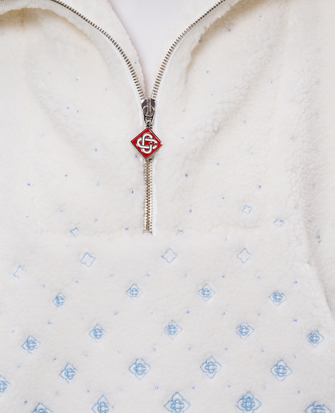 

White anorak with wool Casablanca