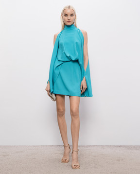 Taller Marmo Turquoise Bacall mini dress SS2603