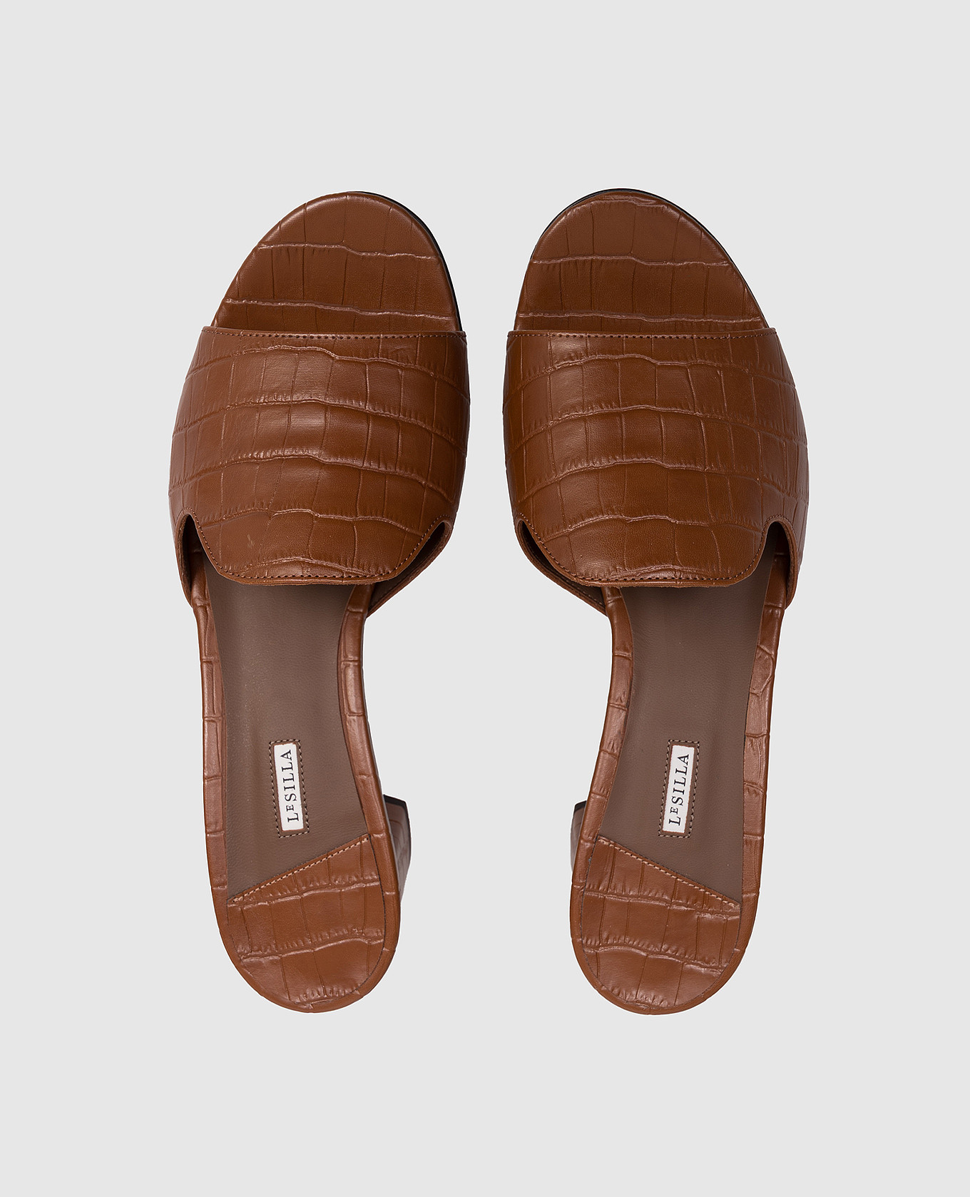 

Brown leather mules Le Silla